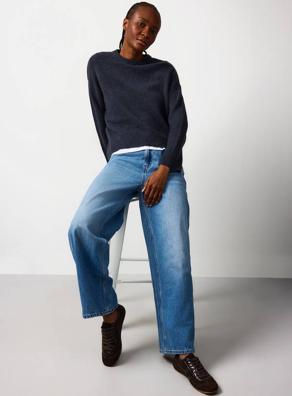 Baggy Wide Leg Light Blue Jeans 18L